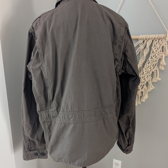 Eddie Bauer jacket Medium Green Collared Zip Up Unisex - Picture 6 of 12